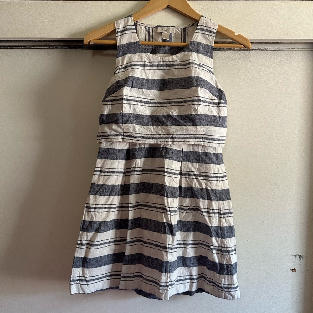 Ann Taylor Loft Striped Dress Size 0P